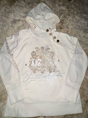 Lauren Ralph Lauren 90’s Ivory White Hooded Sweatshirt